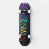 SlipperyJoe's gekrabbelde liefdeswoord regenbooggr Persoonlijk Skateboard (Voorkant)