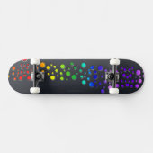 SlipperyJoe's gekrabbelde liefdeswoord regenbooggr Persoonlijk Skateboard (Horizontaal)