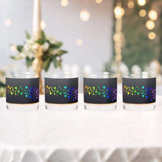 SlipperyJoe's gekrabbelde liefdeswoord regenbooggr Whisky Glas (Insitu (Huwelijk))