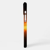 SlipperyJoe's gele softbal vuurbal vlammen rasp iPhone Hoesje (Linkerkant)