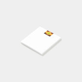 SlipperyJoe's gele softbal vuurbal vlammen rasp Post-it® Notes (Schuin)