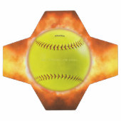 SlipperyJoe's gele softbal vuurbal vlammen rasp Voetbal (Enkel)