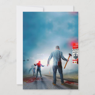 SlipperyJoe's gelukkige Halloween gloeiende ogen z Feestdagenkaart