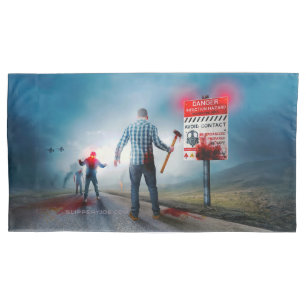 SlipperyJoe's gelukkige Halloween gloeiende ogen z Kussensloop