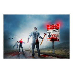 SlipperyJoe's gelukkige Halloween gloeiende ogen z Perfect Poster