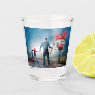 SlipperyJoe's gelukkige Halloween gloeiende ogen z Shot Glas