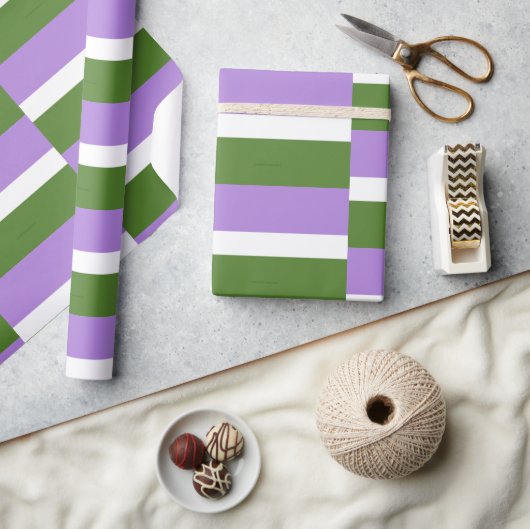 SlipperyJoe's genderqueer pride vlag kleuren non-b Cadeaupapier (Crafts)