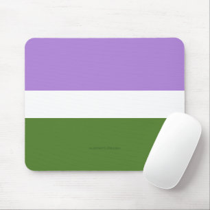 SlipperyJoe's Genderqueer Pride-vlag kleuren Non-b Muismat