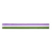 SlipperyJoe's genderqueer pride vlag kleuren non-b Satijnen Lint (Voorkant)