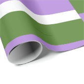 SlipperyJoe's genderqueer trotskleurenlavendelblen Cadeaupapier (Rol Hoek)