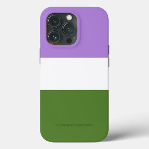 SlipperyJoe's genderqueer trotskleurenlavendelblen Case-Mate iPhone Case