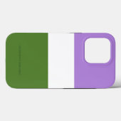 SlipperyJoe's genderqueer trotskleurenlavendelblen Case-Mate iPhone Case (Achterkant (horizontaal))