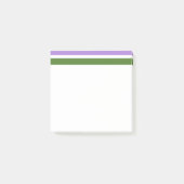 SlipperyJoe's genderqueer trotskyflag lavendelblen Post-it® Notes (Voorkant)