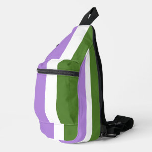 SlipperyJoe's genderqueer trotslavendelblauw Sling Bag