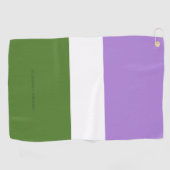 SlipperyJoe's genderqueer trotsvlag lavendelblends Golfhanddoek (Horizontaal)