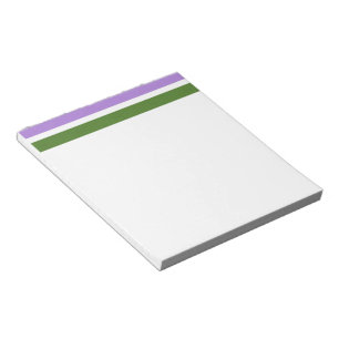 SlipperyJoe's genderqueer trotsvlag lavendelblends Notitieblok