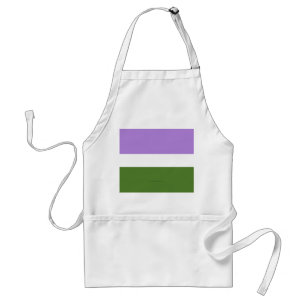 SlipperyJoe's genderqueer trotsvlag lavendelblends Standaard Schort