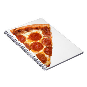 SlipperyJoe's gesneden pizza pepperoni kaas delici Notitieboek