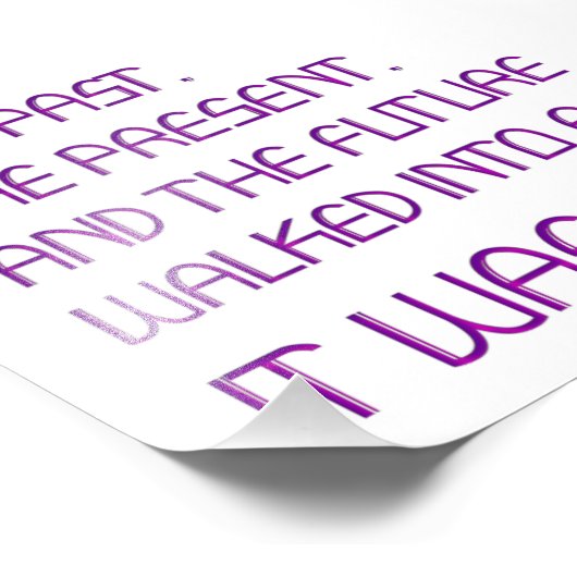 SlipperyJoe's gespannen woord voorbij toekomstig p Foto Afdruk (Hoek)