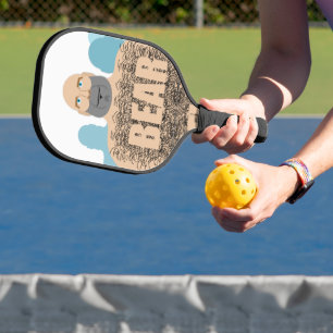 SlipperyJoe's gespierde kale beer man gestileerde Pickleball Paddle