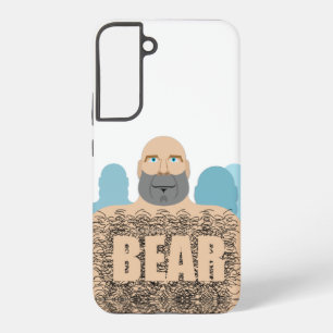 SlipperyJoe's gespierde kale beer man gestileerde  Samsung Galaxy Hoesje