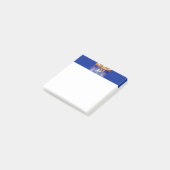 SlipperyJoe's gespierde man bult zes-pack gym trai Post-it® Notes (Schuin)