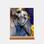 SlipperyJoe's gespierde man lichaamsbouw stomende  Acryl Bord (Voorkant)