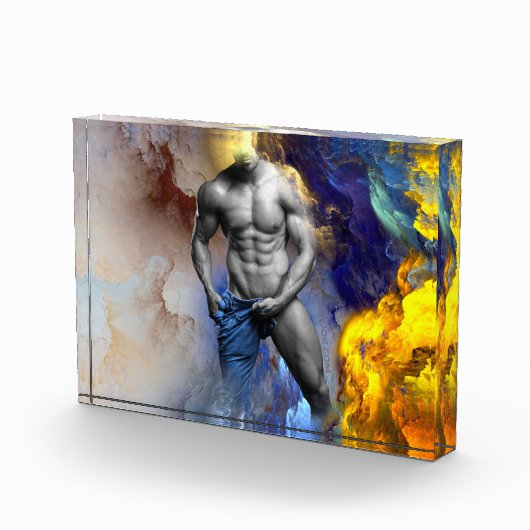 SlipperyJoe's gespierde man lichaamsbouw stomende  Fotoblokken (Rechts)