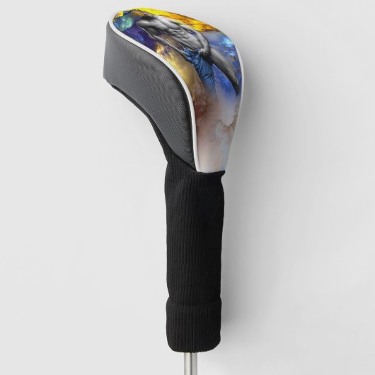 SlipperyJoe's gespierde man lichaamsbouw stomende  Golfheadcover (Schuin)