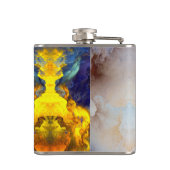 SlipperyJoe's gespierde man lichaamsbouw stomende  Heupfles (Achterkant)