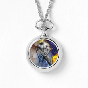 SlipperyJoe's gespierde man lichaamsbouw stomende  Horloge