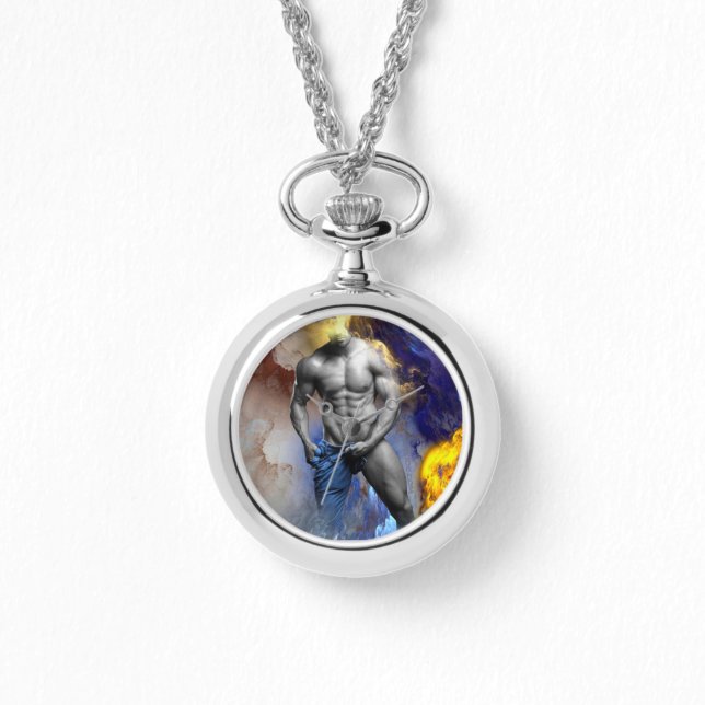 SlipperyJoe's gespierde man lichaamsbouw stomende  Horloge (Voorkant)