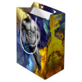 SlipperyJoe's gespierde man lichaamsbouw stomende  Medium Cadeauzakje (Achterkant Gekanteld)