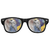 SlipperyJoe's gespierde man lichaamsbouw stomende  Retro Zonnebril (Voorkant)