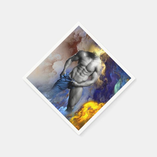 SlipperyJoe's gespierde man lichaamsbouw stomende  Servet (Hoek)