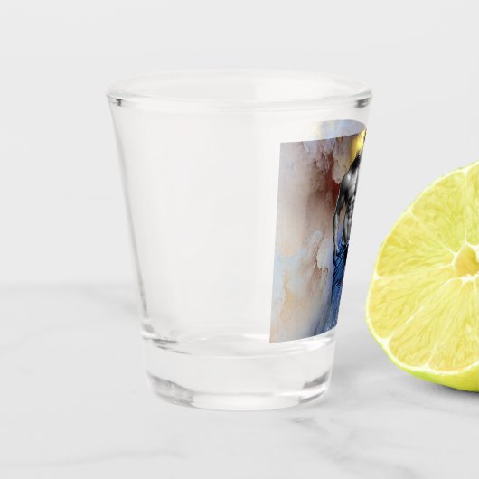 SlipperyJoe's gespierde man lichaamsbouw stomende  Shot Glas (Links)