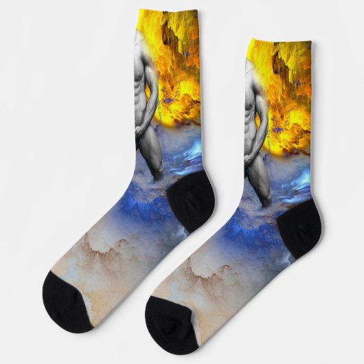 SlipperyJoe's gespierde man lichaamsbouw stomende Sokken (Links)