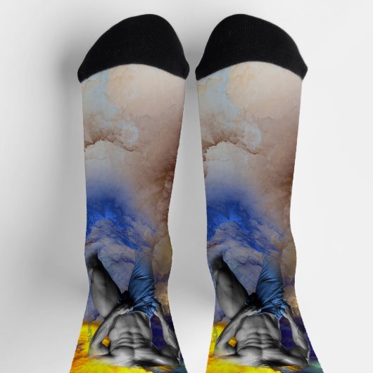 SlipperyJoe's gespierde man lichaamsbouw stomende  Sokken (Top)