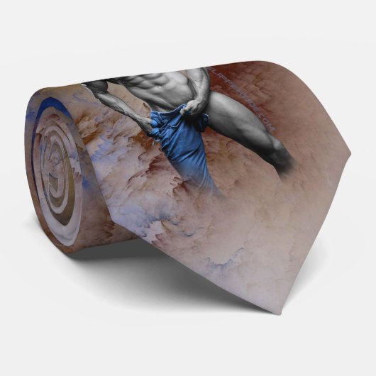 SlipperyJoe's gespierde man lichaamsbouw stomende  Stropdas (Opgerold)