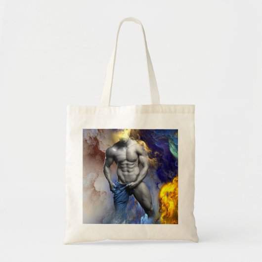 SlipperyJoe's gespierde man lichaamsbouw stomende Tote Bag (Voorkant)