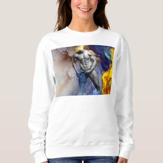 SlipperyJoe's gespierde man lichaamsbouw stomende Trui (Voorkant)