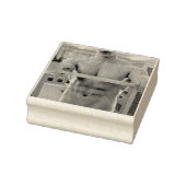 SlipperyJoe's gespierde man shirtloze borst 6-pack Rubberstempel (Stempel)