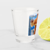 SlipperyJoe's gespierde man shirtloze borst 6-pack Shot Glas (Links)