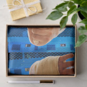 SlipperyJoe's gespierde man shirtloze borst 6-pack Tissuepapier (Geschenk)