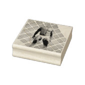 SlipperyJoe's gespierde man six-pack abs witte ond Rubberstempel (Stempel)