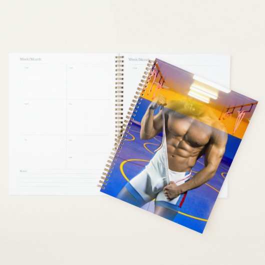 SlipperyJoe's gespierde man uitpuilende six-pack g Planner (Display)