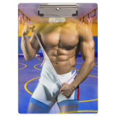 SlipperyJoe's gespierde man uitstulping six-pack s Klembord (Voorkant)