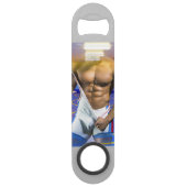 SlipperyJoe's gespierde man uitstulping six-pack s Speed Flessenopener (Achterkant)