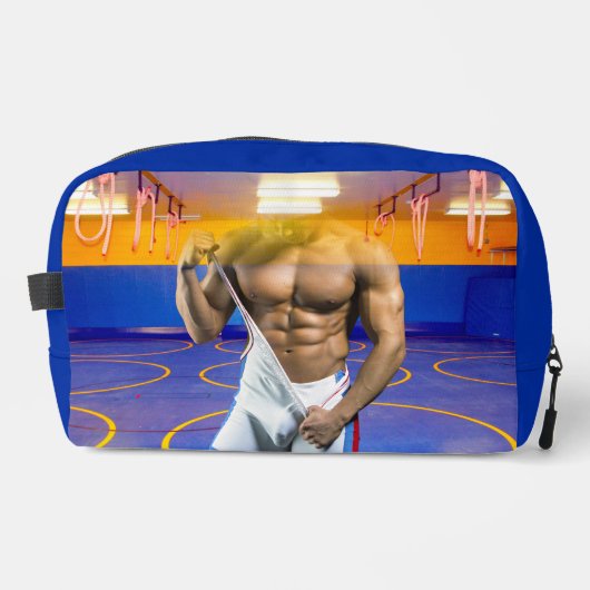 SlipperyJoe's gespierde man uitstulping six-pack s Toilettasje (Voorkant)