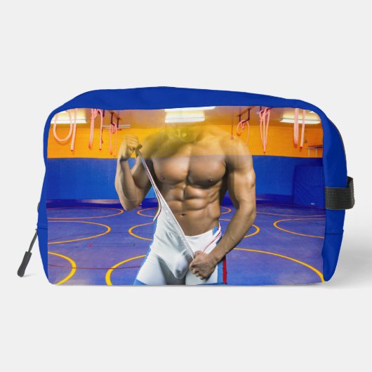 SlipperyJoe's gespierde man uitstulping six-pack s Toilettasje (Achterkant)